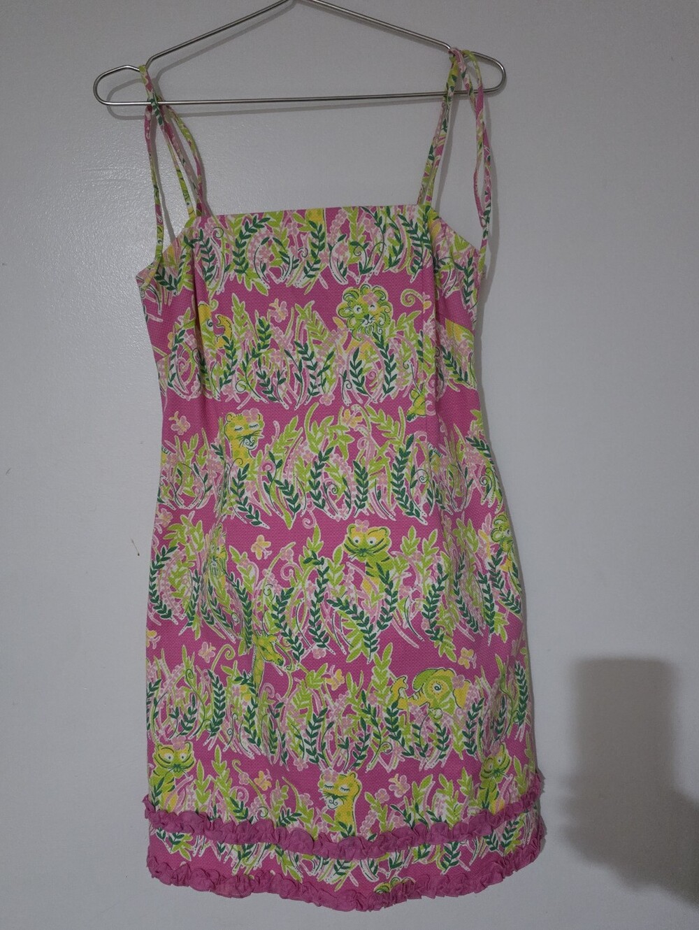 Lilly Pulitzer Pink Tropical Print Camisole Dress
